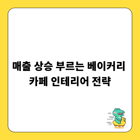 매출 상승 부르는 베이커리 카페 인테리어 전략