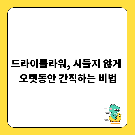 드라이플라워, 시들지 않게 오랫동안 간직하는 비법