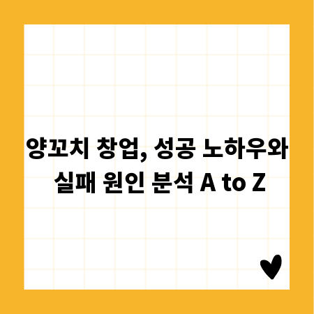 양꼬치 창업, 성공 노하우와 실패 원인 분석 A to Z