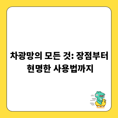 차광망의 모든 것: 장점부터 현명한 사용법까지