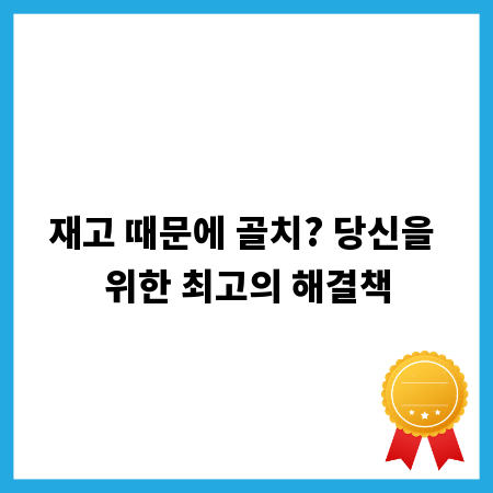 재고 때문에 골치? 당신을 위한 최고의 해결책