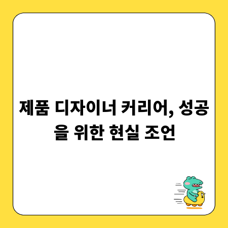 제품 디자이너 커리어, 성공을 위한 현실 조언