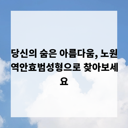 당신의 숨은 아름다움, 노원역안효범성형으로 찾아보세요