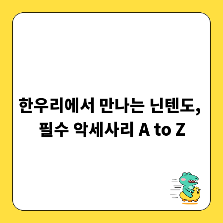한우리에서 만나는 닌텐도, 필수 악세사리 A to Z
